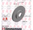 ZIMMERMANN | Disco de travão 280.3160.20 para HONDA Prelude V (BB) baratas online