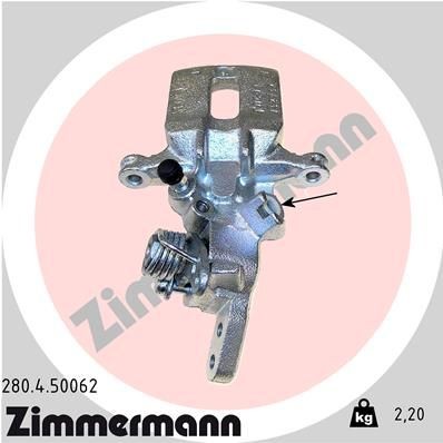ZIMMERMANN Brzdový strmeň 280.4.50062 280.4.50062 Brzdový strmeň HONDA LOGO ZIMMERMANN