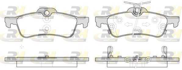 ROADHOUSE Brake pad set 2862.12 TESLA MODEL X ROADHOUSE brake pads 286212