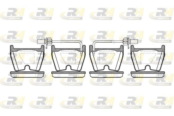 ROADHOUSE Remblokken 2896.02 Remblokset ROADHOUSE Volkswagen 2896.02