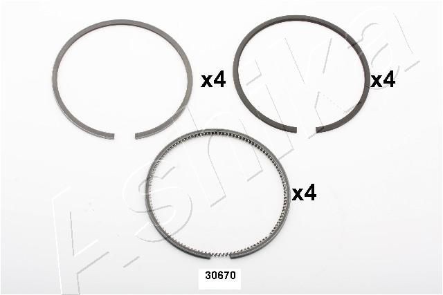 ASHIKA Zuigerveer 29-30670 Mazda MX-5 Zuigerringen ASHIKA 29-30670