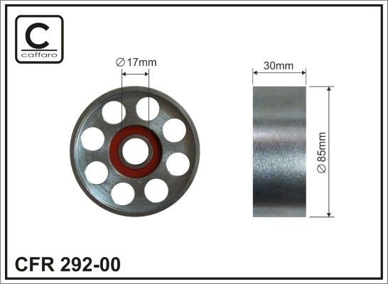 Rullo tenditore cinghia Poly-V CAFFARO 292-00 CAFFARO 292-00 Puleggia tendicinghia Land Rover DISCOVERY 2010