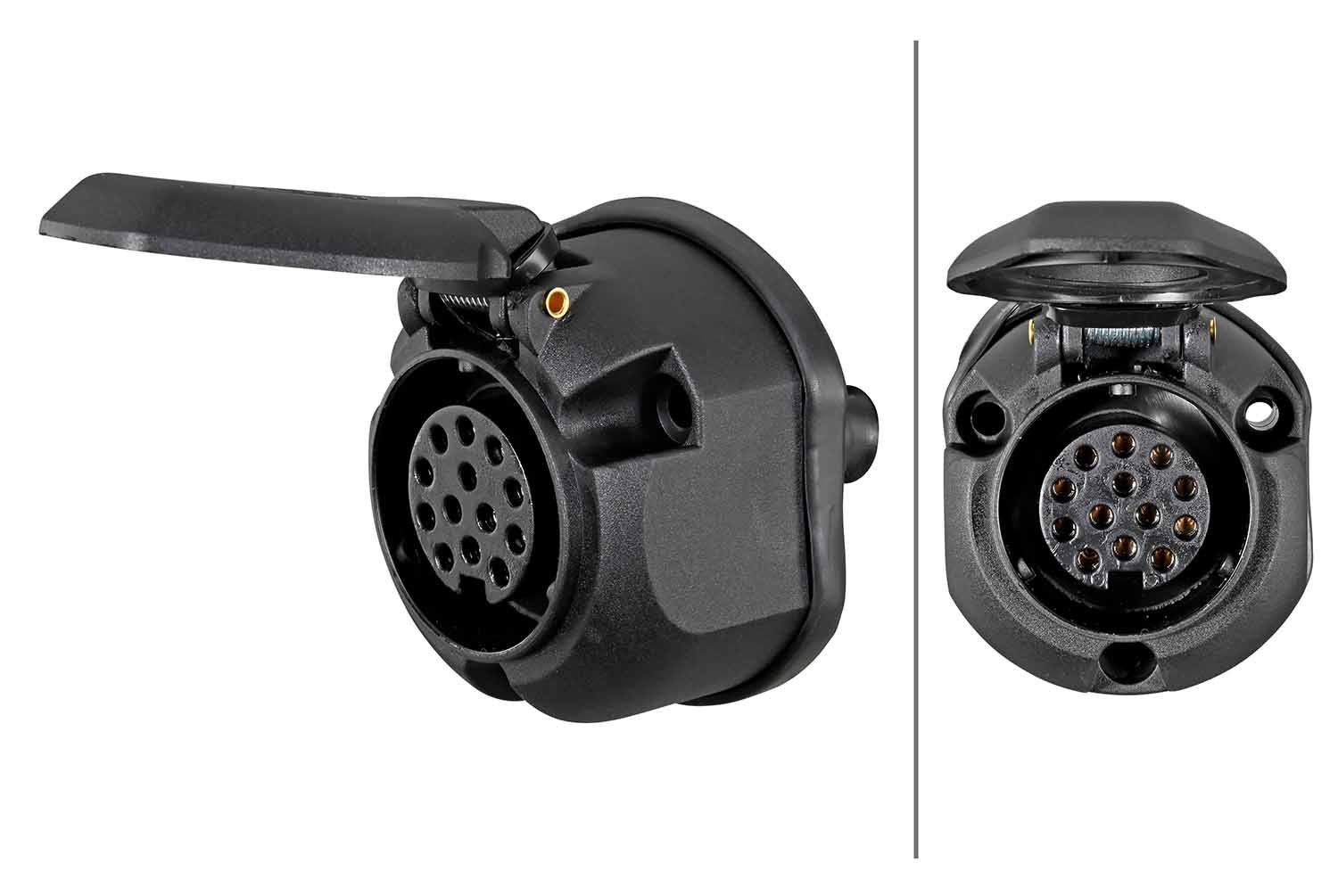 HELLA Piekabes kontaktligzda 8JB 005 949-011 8JB 005 949-011 Elektrokomplekts, piekabes aprīkojums PORSCHE CAYENNE HELLA
