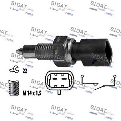SIDAT Interruptor, luz de marcha-atrás 3.234203 Interruptores da luz de marcha atrás SIDAT Fiat DUCATO 3.234203