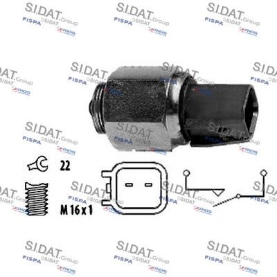 SIDAT Backljuskontakt 3.234237 FORD brytare backljus SIDAT 3.234237