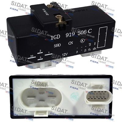 SIDAT Relè, radiatorventilator bærekulehelling bakover 3.240141 Relè, radiatorventilator kingbolthelling bakover SIDAT AYGO 3.240141 billige