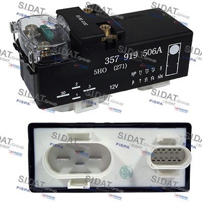 SIDAT Relé dobehu ventilátora chladenia 3.240142 Relé dobehu ventilátora chladenia SIDAT Renault MEGANE 3.240142