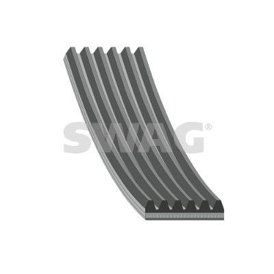 SWAG Correia trapezoidal estriada 30 93 3026 Correia do ventilador SWAG Fiat CROMA 30 93 3026