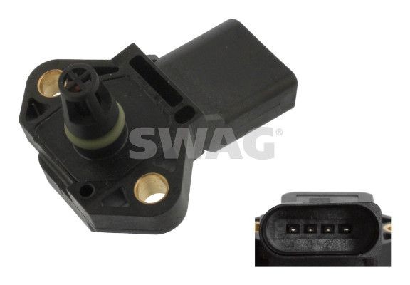 SWAG Sensor, vuldruk 30 93 6116 30 93 6116 Turbodruksensor SWAG VOLVO V40 Hatchback