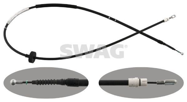 SWAG Tautrekk, håndbremse 30 94 8304 Håndbrekk SWAG Q3 30 94 8304 billige