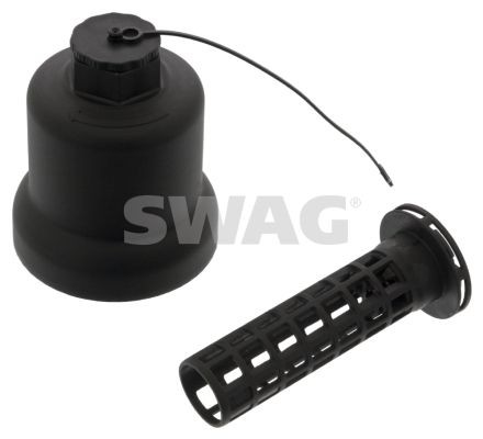SWAG Tampa, caixa do filtro de óleo 30 94 9633 30 94 9633 Cárter do filtro de óleo e junta VW TOURAN SWAG