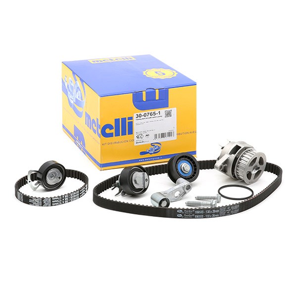 METELLI Ūdenssūknis + Zobsiksnas komplekts 30-0765-1 Ūdens sūkņi + zobsiksnas komplekts METELLI KUPEJA 30-0765-1 lēti