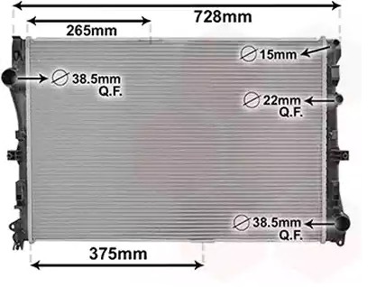 VAN WEZEL Radiateur 30012702 VAN WEZEL 30012702 Radiateur van de motor W205 originele prijs