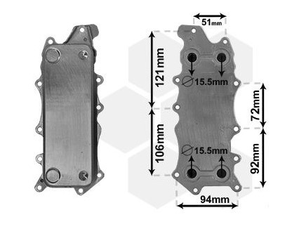 VAN WEZEL Radiatore olio motore 30013701 30013701 costo Radiatore olio VAN WEZEL MERCEDES-BENZ SLC