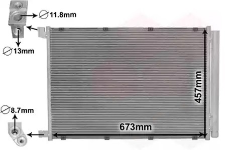 VAN WEZEL Kondensator, klimaanlegg 30015703 VAN WEZEL 30015703 Ac radiator S205 Mercedes pris