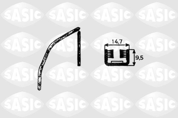 SASIC Τσιμούχα πόρτας 3019009 3019009 Λάστιχα πόρτας SUZUKI SX4 SASIC