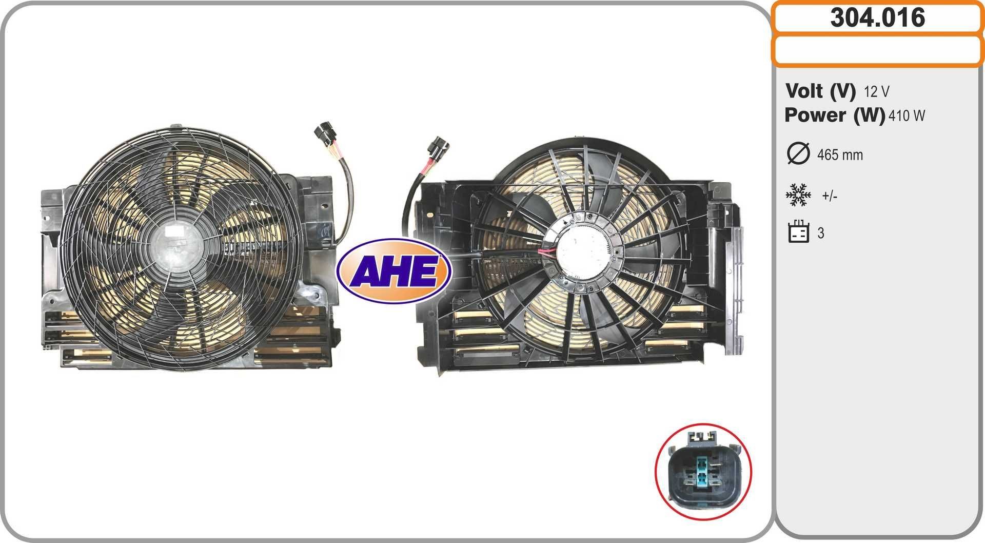 Ventola radiatore AHE 304.016 AHE 304.016 costo Ventola radiatore BMW X5 2001