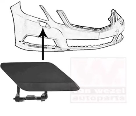 VAN WEZEL Plaat, bumper 3044484 3044484 Plaat bumper MERCEDES-BENZ B-Klasse VAN WEZEL