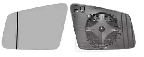 VAN WEZEL Spiegelglas, buitenspiegel 3044837 VAN WEZEL 3044837 Spiegel, glas Mercedes R231 originele prijs