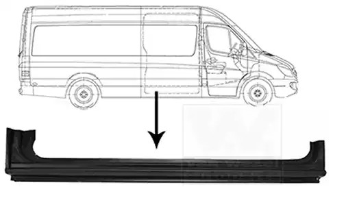 VAN WEZEL Bočnica 3077110 VAN WEZEL 3077110 Bočnica Sprinter 3-t W907 cena