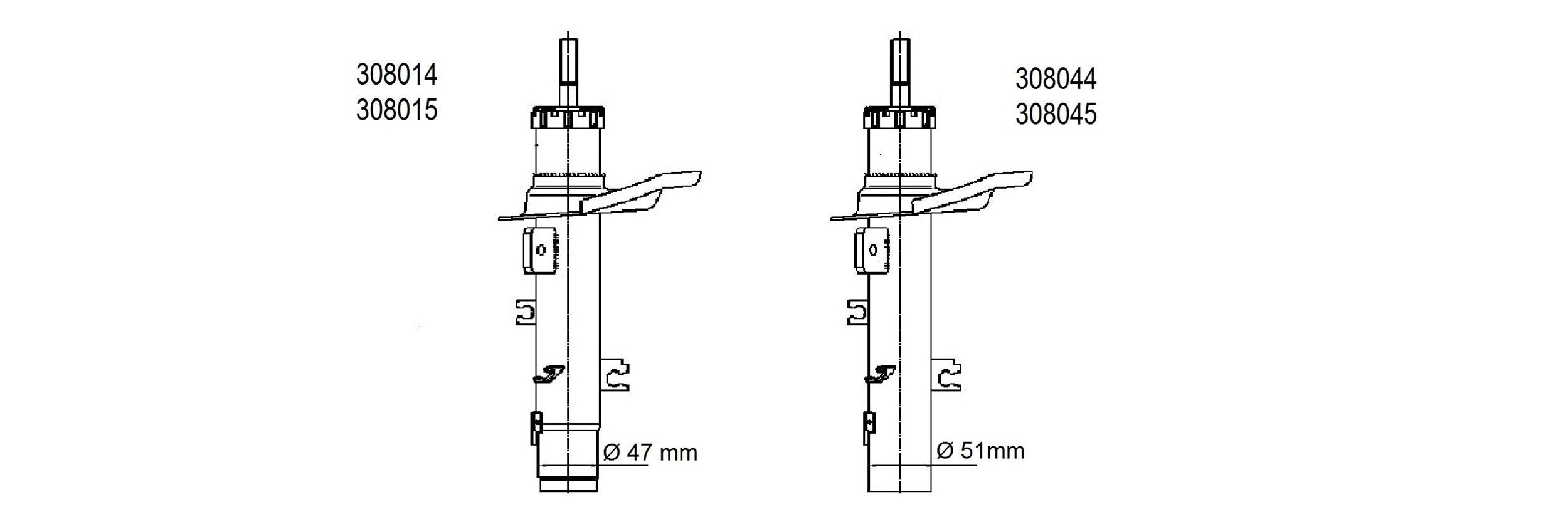 AL-KO Ammortizzatore 308014 308014 Ammortizzatori AL-KO PEUGEOT 1007 costo
