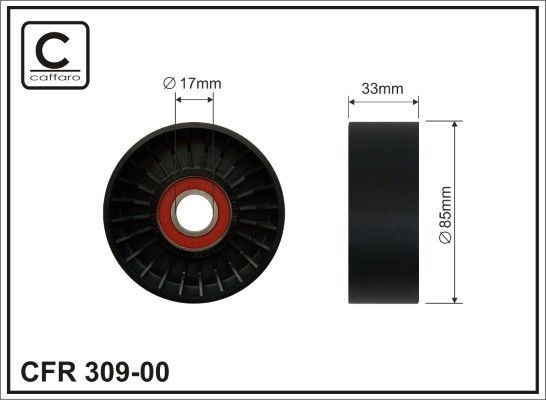 CAFFARO Seade- / juhtrull, soonrihm 309-00 Seaderull CAFFARO Subaru OUTBACK 309-00