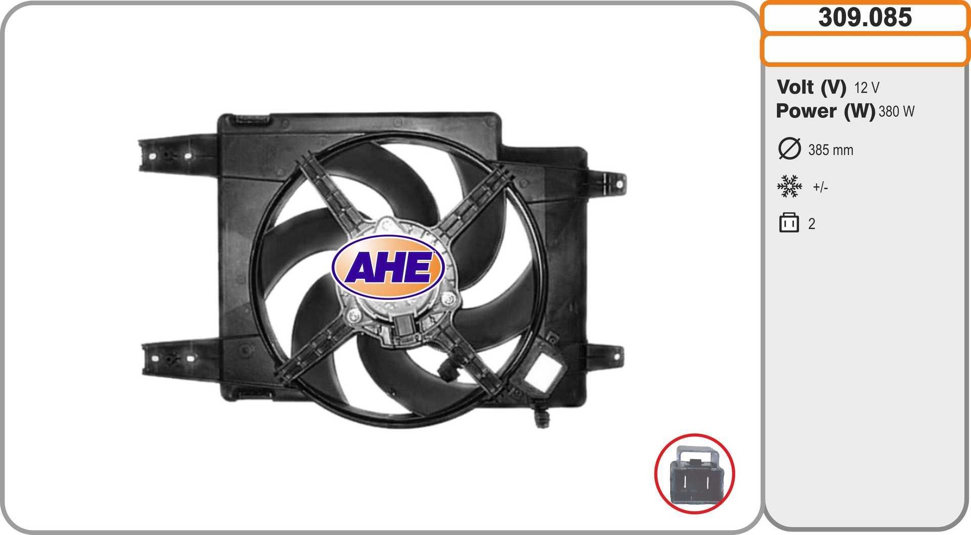 AHE Motoventilateur 309.085 AHE 309.085 Ventilateur de refroidissement Alfa Romeo 156 932 prix