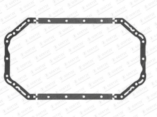 GOETZE Guarnizione, Coppa olio 31-030571-00 31-030571-00 costo Guarnizione coppa olio NISSAN PATHFINDER GOETZE