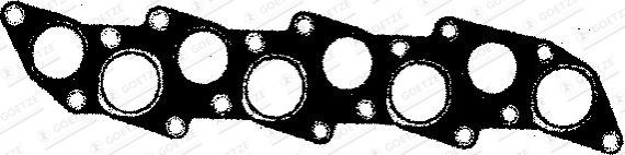 GOETZE Gasket, intake / exhaust manifold 31-030722-00 Ford FIESTA GOETZE exhaust manifold gasket 3103072200