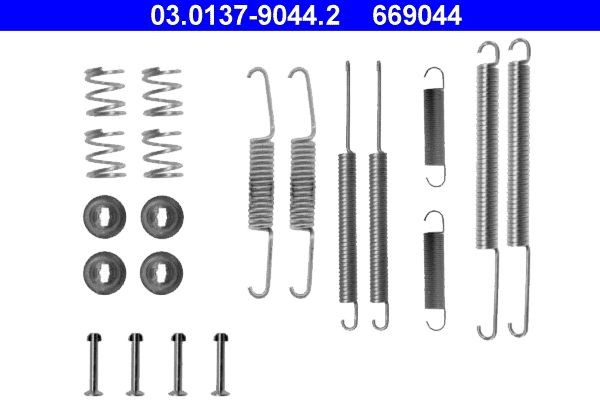 ATE Monteringssats, bromsbackar 03.0137-9044.2 03.0137-9044.2 ATE monteringssats bromsbackar AUDI 80