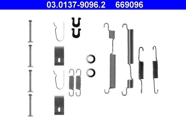 ATE Accessory Kit, brake shoes 03.0137-9096.2 ATE 03.0137-9096.2 genuine Honda Civic VI brake shoe fitting kit price