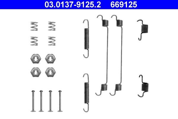 ATE Toebehoren, remschoen 03.0137-9125.2 ATE 03.0137-9125.2 Toebehoren remschoen Volkswagen BORA goedkoop