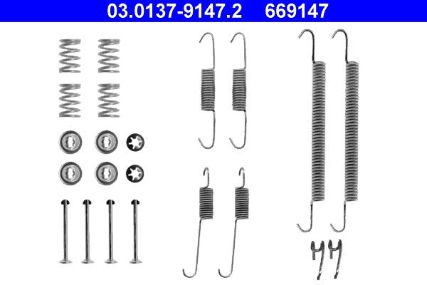 ATE Monteringssats, bromsbackar 03.0137-9147.2 03.0137-9147.2 ATE monteringssats bromsbackar BMW 7-serie