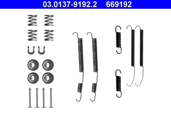 ATE Lisakomplekt, Piduriklotsid 03.0137-9192.2 ATE 03.0137-9192.2 originaal Lisakomplekt piduriklotsid Subaru Forester SG hind