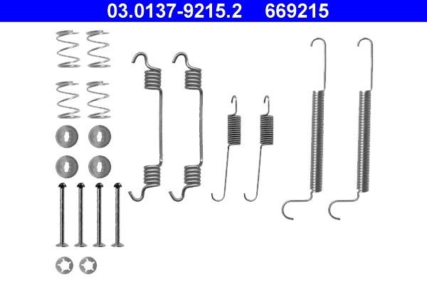 ATE Kit d'accessoires, mâchoire de frein 03.0137-9215.2 ATE 03.0137-9215.2 Kit d'accessoires mâchoires de frein Zafira A à un prix avantageux