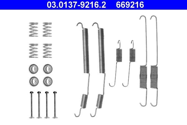 ATE Toebehoren, remschoen 03.0137-9216.2 ATE 03.0137-9216.2 Rem montageset ALFA ROMEO AR originele
