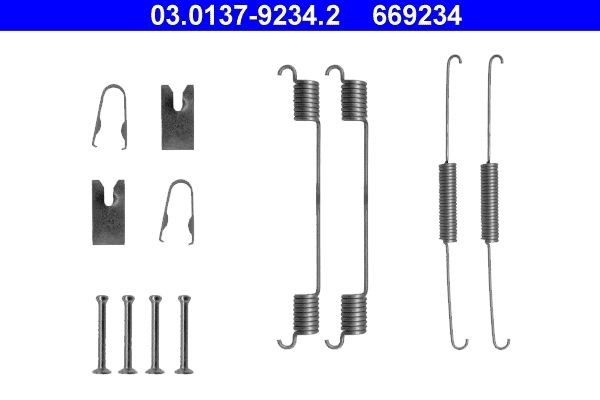 ATE Monteringssats, bromsbackar 03.0137-9234.2 03.0137-9234.2 ATE monteringssats bromsbackar Fiat MAREA