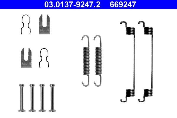 ATE Toebehoren, remschoen 03.0137-9247.2 03.0137-9247.2 Rem montageset FORD TRANSIT ATE