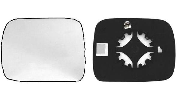 IPARLUX Mirror Glass, outside mirror 31526614 NISSAN NV200 IPARLUX glass for wing mirror 31526614