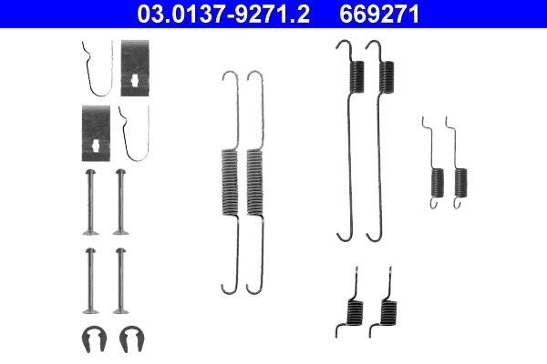 ATE Toebehoren, remschoen 03.0137-9271.2 ATE 03.0137-9271.2 Toebehoren remschoen Suzuki Alto GF prijs