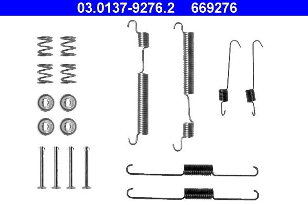 ATE Monteringssats, bromsbackar 03.0137-9276.2 ATE 03.0137-9276.2 Monteringssats bromsbackar Hyundai Accent LC original