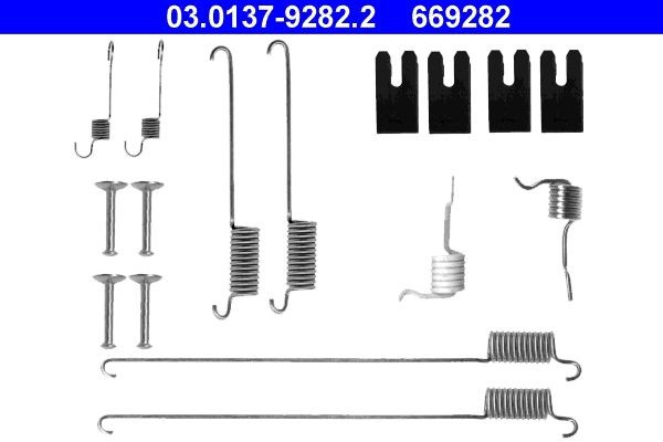 ATE Accessory Kit, brake shoes 03.0137-9282.2 ATE 03.0137-9282.2 Land Rover Freelander Convertible brake shoe fitting kit price