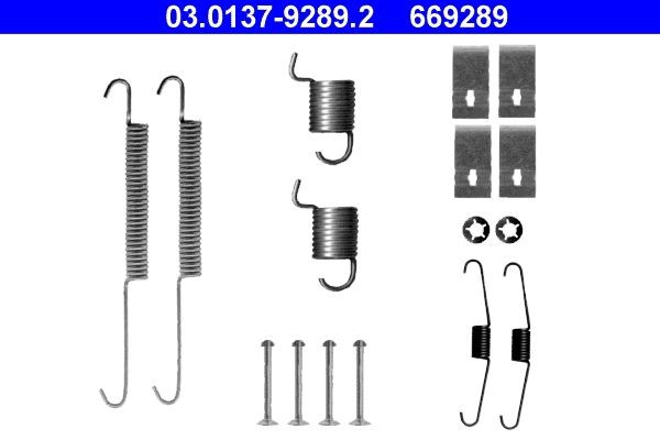 ATE Lisakomplekt, Piduriklotsid 03.0137-9289.2 03.0137-9289.2 Lisakomplekt piduriklotsid SUZUKI SAMURAI ATE