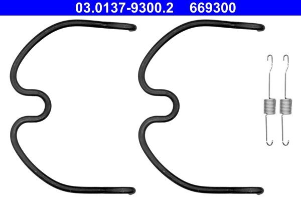 ATE Toebehoren, remschoen 03.0137-9300.2 Rem montageset ATE BRZ 03.0137-9300.2 goedkoop