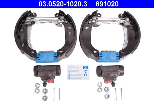 ATE Kit freno, Freno a tamburo 03.0520-1020.3 03.0520-1020.3 Original TopKit costo Kit freno, freno a tamburo ATE RENAULT MEGANE