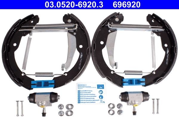 ATE Sada bŕzd, Bubnová brzda 03.0520-6920.3 ATE 03.0520-6920.3 Bubnové brzdy B3 E92 za nízku cenu