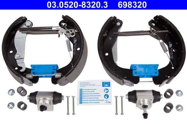 ATE Bremsesæt, trommelbremser 03.0520-8320.3 Bremsesæt, trommelbremser ATE CHEVROLET Original TopKit 03.0520-8320.3
