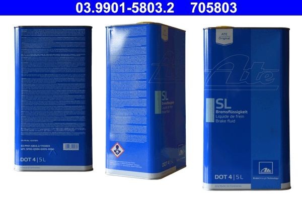 ATE Pidurivedelik 03.9901-5803.2 Pidurid Opel Signum CC: Pidurivedelik ATE 03.9901-5803.2