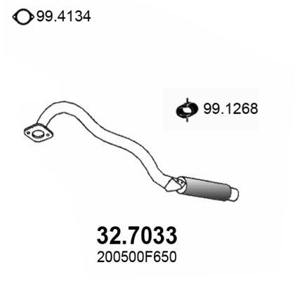 ASSO Koncový tlmič výfuku 32.7033 Koncový tlmič výfuku ASSO FOCUS 32.7033 lacné