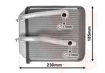 VAN WEZEL Radiateur de chauffage 32006260 VAN WEZEL 32006260 Radiateur de chauffage Mitsubishi Space Wagon d'origine prix
